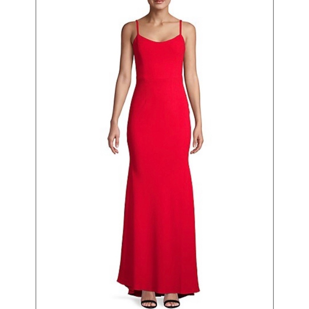 NEW Dress The Population Jodi Mermaid Gown Red